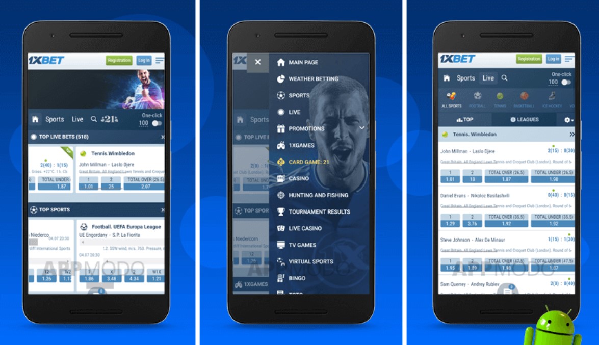 Application mobile 1xBet